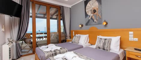 Luxury Villa, Balcony, Sea View | In-room safe, blackout drapes, soundproofing, iron/ironing board