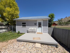 Terrace/patio - Forthcoming,  Stan's Hideaway in Tropic 9 miles to Bryce Canyon, Very private, (Tropic)
