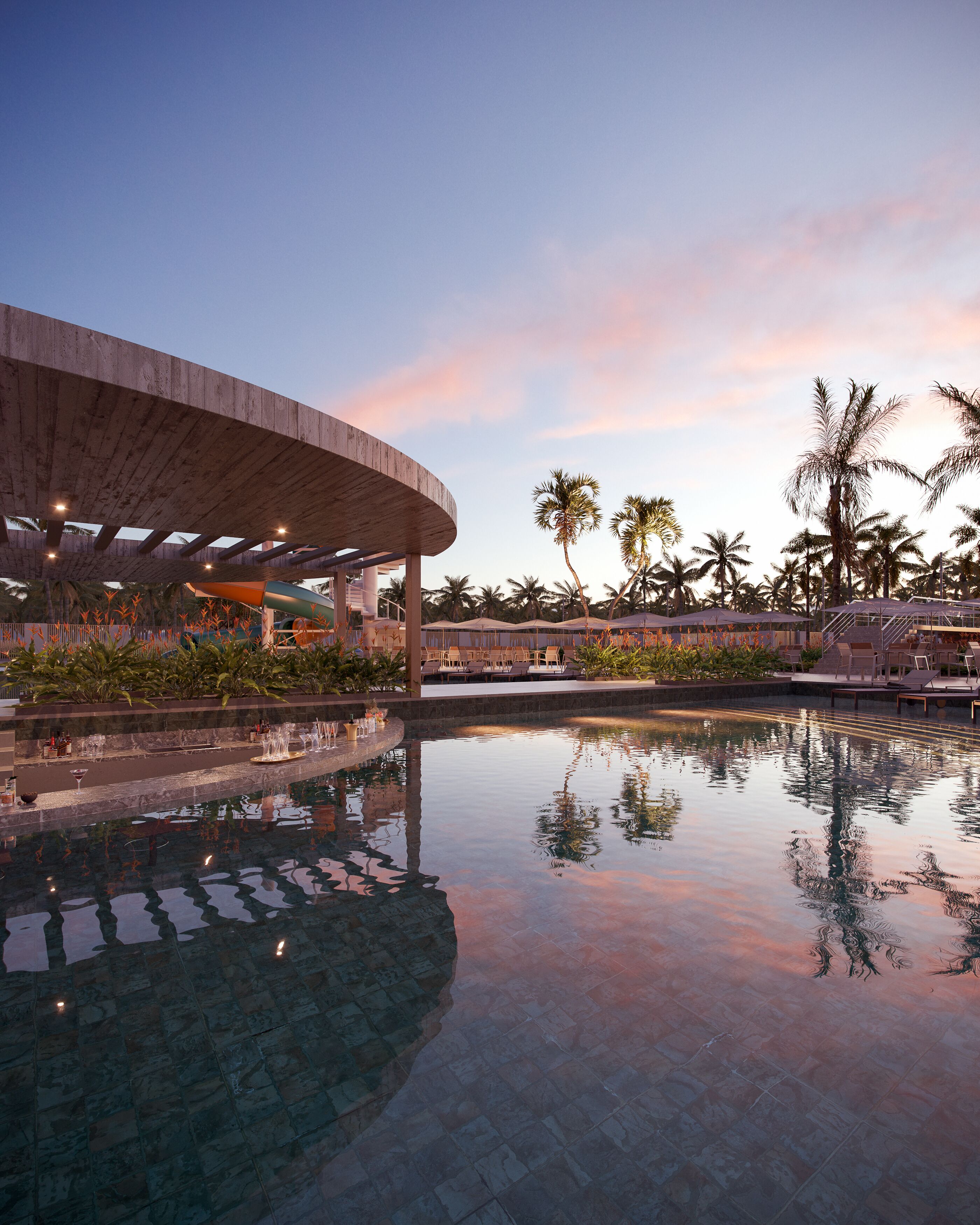 2 piscinas al aire libre