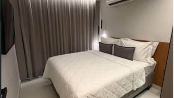 Desk, free WiFi, bed sheets