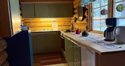 Serene 1-bedroom lakeside cabin at the arctic circle perfect for a cozy getaway