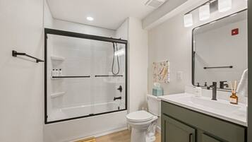 Hair dryer, towels
