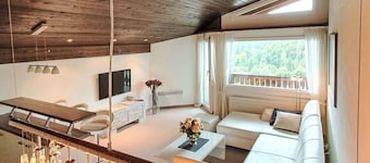 Gemütliche Wohnung für 4 Leute mit W-LAN, TV, Balkon und Panoramablick