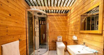 Bell Tent Sleeps 4 with Woodburner & Sauna · Blackdown Hills