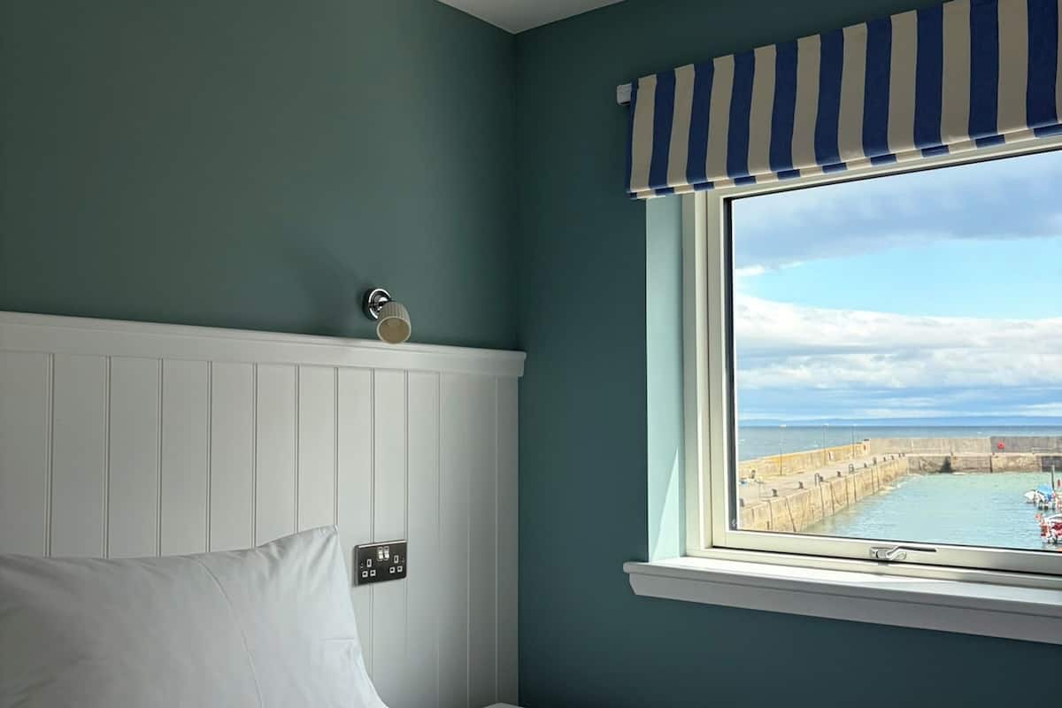 Premium bedding, desk, free WiFi, bed sheets