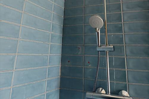 Bathroom | Shower, hair dryer, towels