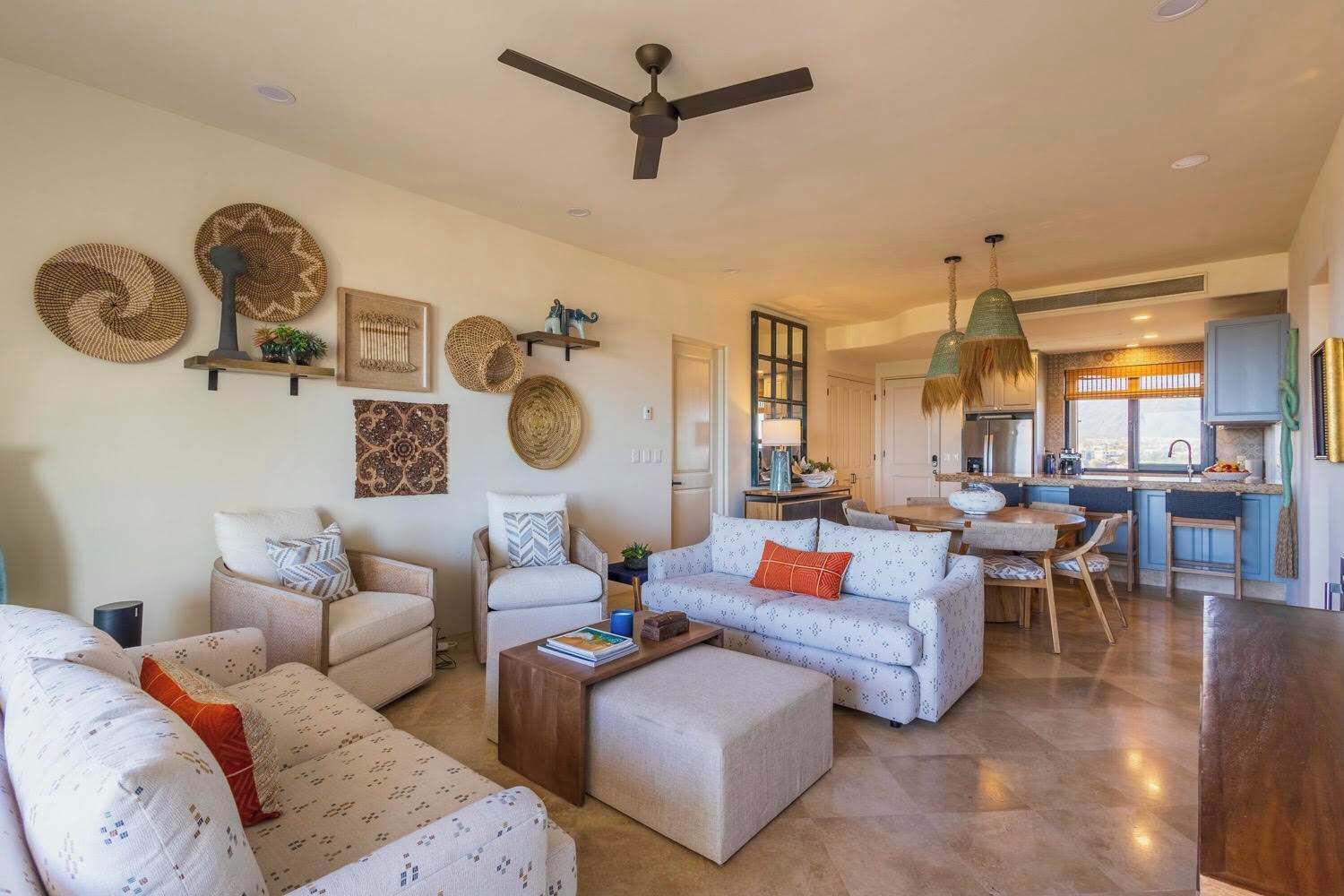 Apartment, Multiple Beds, Partial Ocean View (Alegranza E603) | Living area