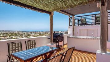 Apartment, 1 King Bed, Kitchen (Alina 203a at Morgan Residences) | Outdoor dining