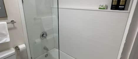 Shower, hair dryer