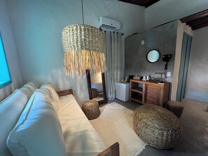 Twin kamer, patio | Woonruimte