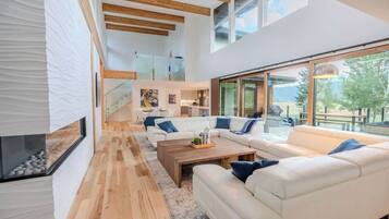 TV, fireplace, video games, offices
