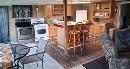 Cabin at the lake at Monterrey Park and boat launch area cabin2 back cabin