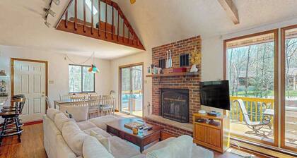 All-Season Hideaway with Deck, Views & Pool Access