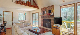 All-Season Hideaway with Deck, Views & Pool Access