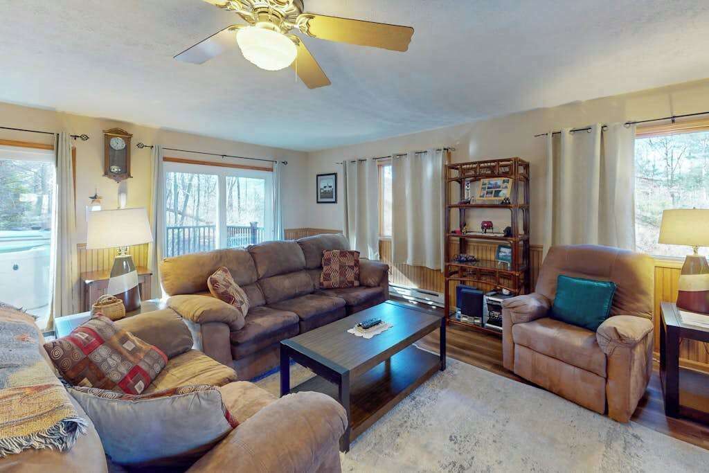 TV, DVD player, stereo