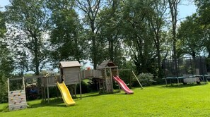 A playground with slides and climbing structures. - Luxury refuge, private estate with XXL heated pool - 6 bedrooms - Normandy (Le Perrey)