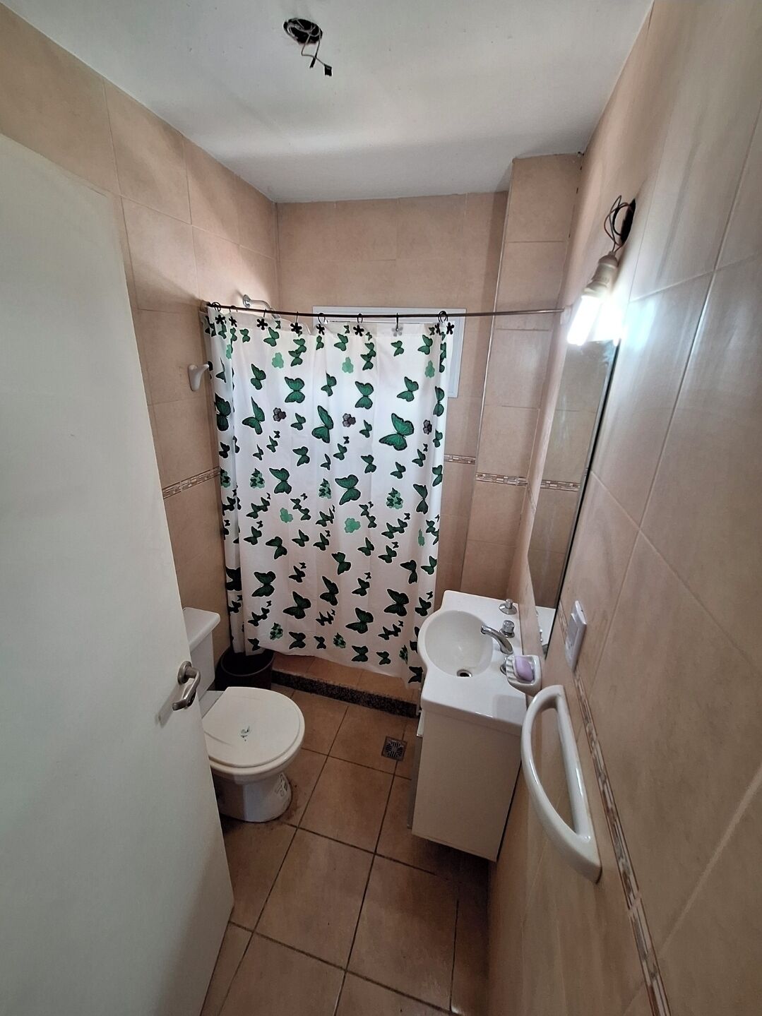 Ducha, bidet, toallas, jabón