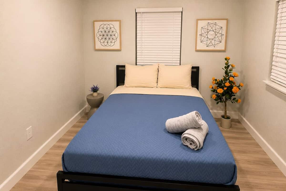 Family Double Room, Patio | Desk, laptop workspace, free WiFi