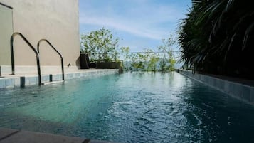 Deluxe Double or Twin Room, Balcony, Garden View | Pool | Outdoor pool