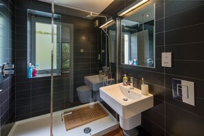 Hair dryer, towels