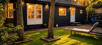 Sfeervol chalet in het bos, met airco, tuin & terras in natuur