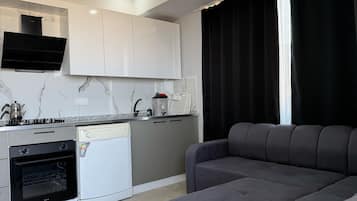 Classic Apartment, Balcony, City View | Living area | TV