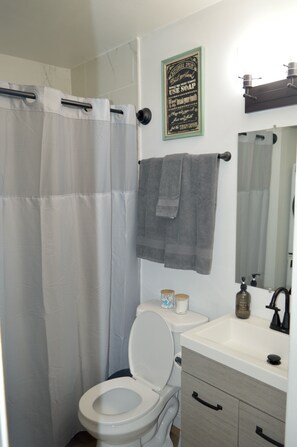 Hair dryer, towels, soap, toilet paper - Pet-Friendly Pensacola Home - Private Backyard - Near Beach & Downtown (Pensacola)