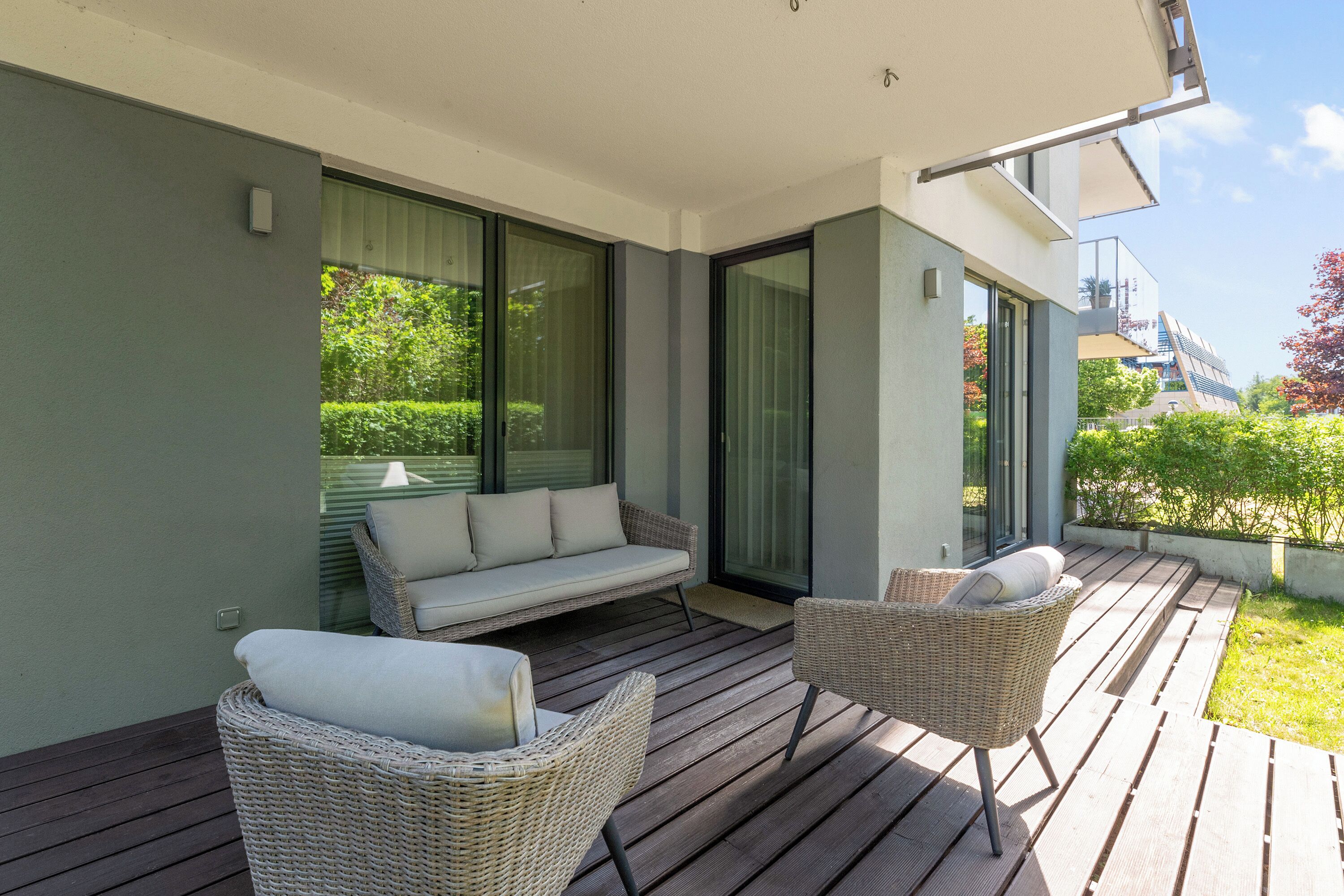 Comfort-lejlighed | Terrasse/gårdhave