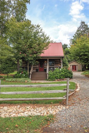 Exterior - Historic Charm Meets Modern Comfort in This Restored 1850s Log Cabin (Weaverville)