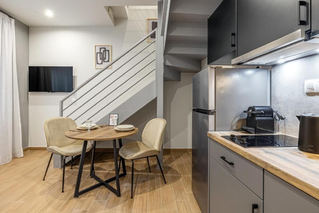 Fridge, stovetop, cookware/dishes/utensils
