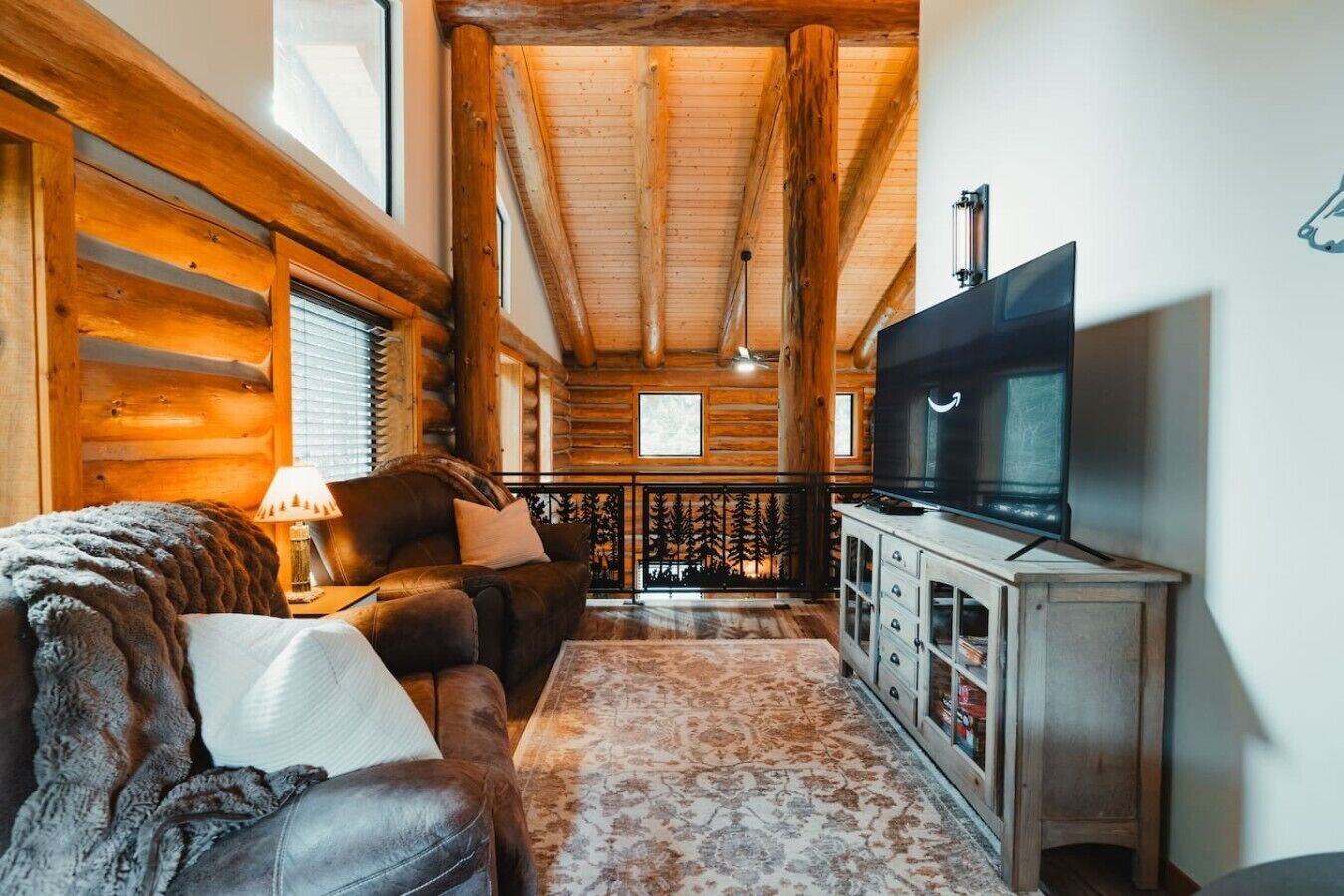 TV, fireplace, DVD player, books