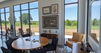 Modern Lodge Near Fall River, Huge Windows and Views, Very Private