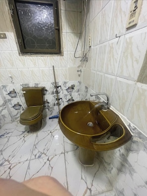 Douche, serviettes fournies, savon, papier toilette