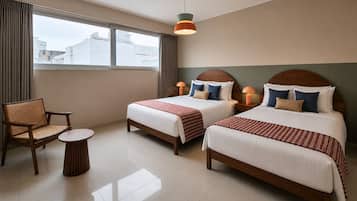In-room safe, WiFi (free), bed sheets