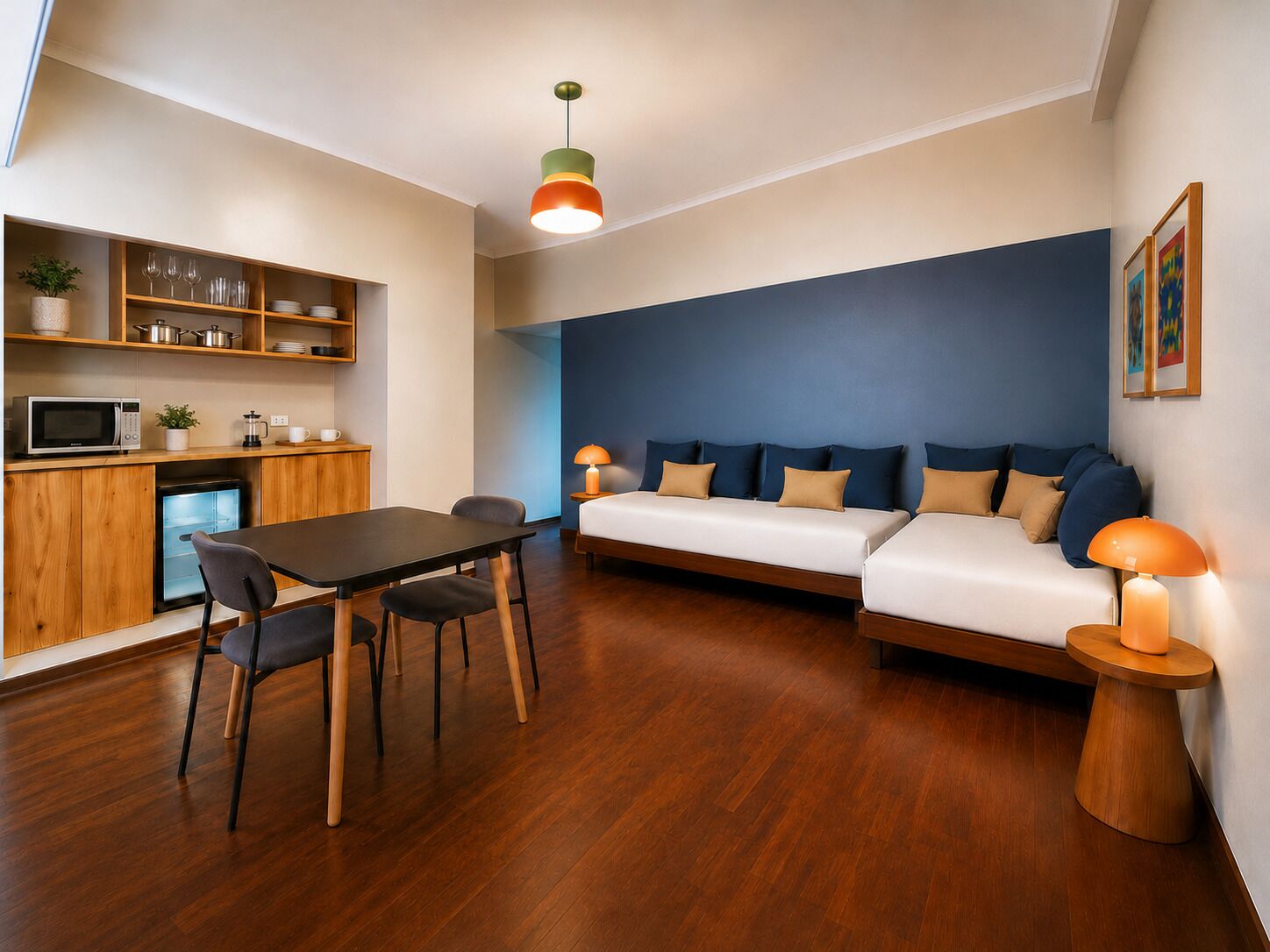 Estúdio standard, ar-condicionado, vista para a cidade | Cofres nos quartos, Wi-Fi de cortesia, roupa de cama