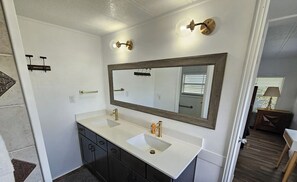 Bathroom - Froggies Fish Camp - Peaceful Waterfront Escape with Dock & Direct River Access! (Satsuma)