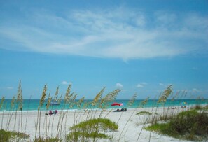 Sun loungers, beach towels - Sleek Remodeled 2BR/2BA Condo with Designer Master Suite & Open Layout (Bradenton)