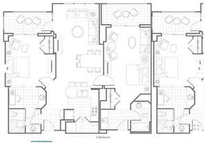 Floor plan - July Oceanfront Elegance at Marriott's BeachPlace Towers in Fort Lauderdale! (Fort Lauderdale)