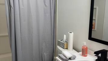 Towels, soap, toilet paper
