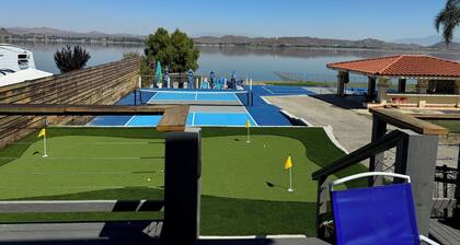Lakefront Oasis with 2 Private Pickleball Courts, Kayaks, Gazebo, Games & BBQ