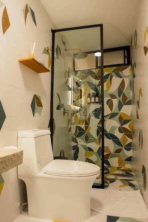Suite, Balcony, Sea View | Bathroom - Narea Plaza Hotel (San Bartolo)