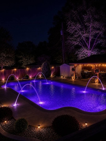 Outdoor pool. World Cup Retreat Spacious Family setting