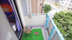 基本公寓, 1 張加大雙人床, 城市景觀 | 陽台