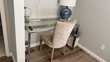 Business work area in the Primary Suite. WiFi Printer