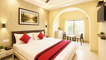 Habitación doble superior, aire acondicionado, vista al mar | Ropa de cama hipoalergénica, escritorio, insonorización y wifi gratis