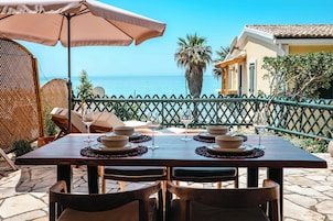 Apartamento, 1 habitación, terraza | Restaurante al aire libre