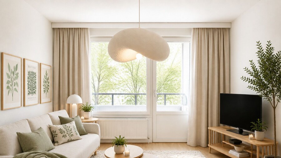 Stylish 1BR Apt with Sauna & Balcony