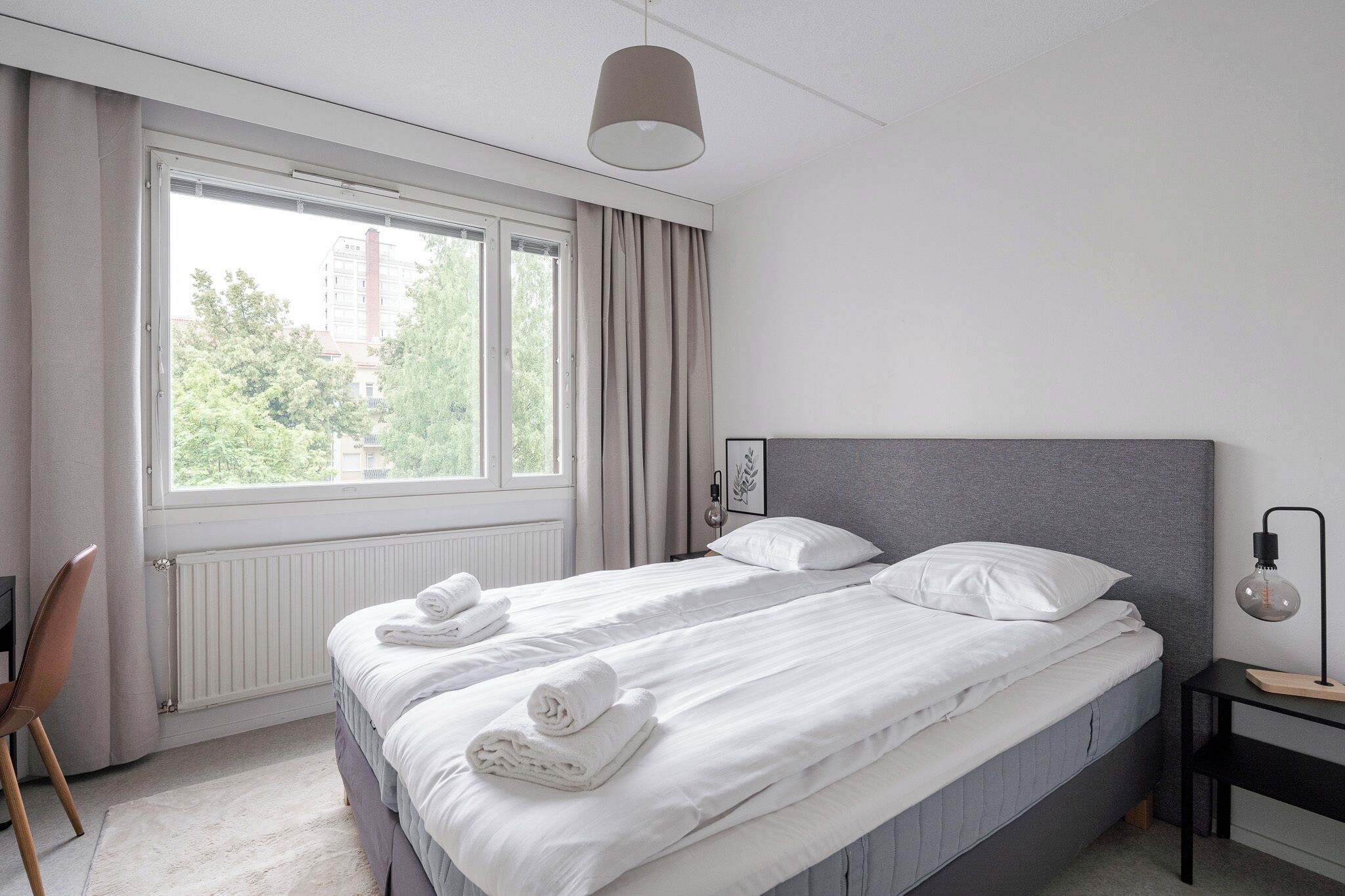 Comfort Apartment, 1 Bedroom, Balcony, Courtyard View | Desk, laptop workspace, blackout drapes, iron/ironing board