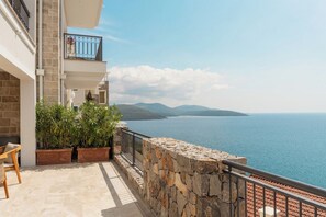 Terrace/patio - Luxury Sea View Apartment in Luštica Bay for 4 Guests (Radovići)
