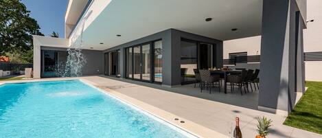 A heated pool